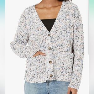 Multicolored Chenille Cardigan